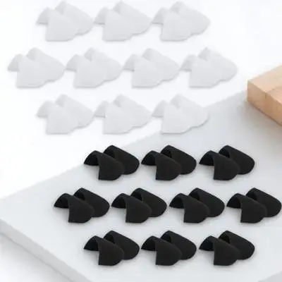 

20 Pairs Black Shoulder Pads 8x13 5cm Detachable Non Slip Thick Sponge for Women Clothes Shoulder Padding Sewing