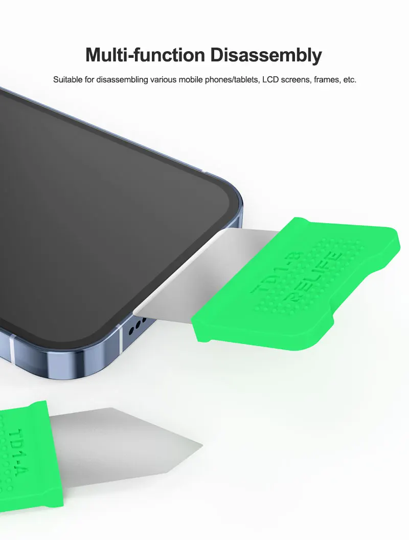 RELIFE TD1-A TD1-B Bildschirmrahmen-Demontageklingen-Set für Handy, Tablet, keine Verformung, rutschfestes Chip-CPU-Verzinnungswerkzeug – Detail 5