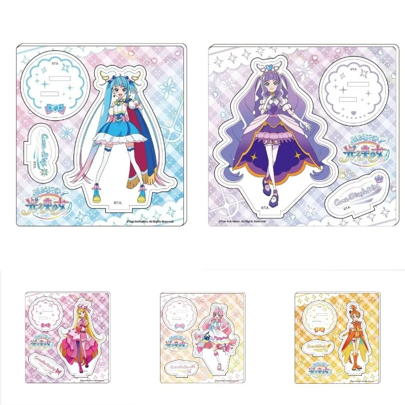 

Pretty Cure Acrylic Stand Figure Cure Black Cure Whit Anime Peripheral Cute Cartoon Originality Fine Desktop Ornament Decoration
