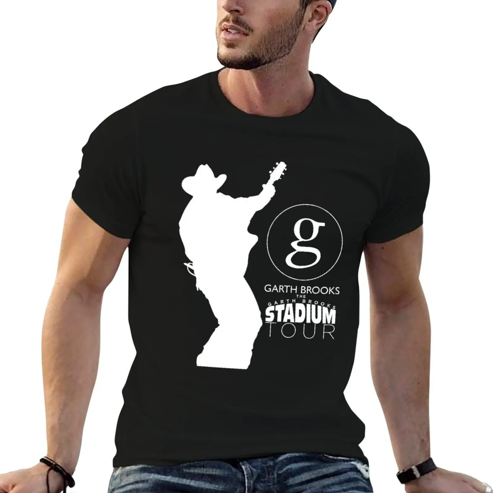 Camiseta GARTH BROOKS TOUR 2021 CANCAN, camiseta de diseñador para hombre, camisetas con estampado personalizado para hombre, camiseta gráfica divertida