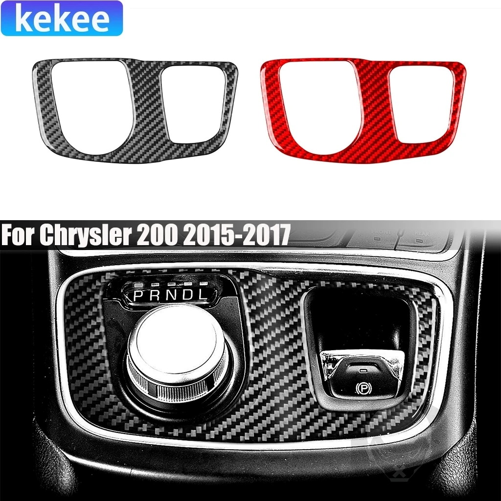 

Carbon Fiber Car Accessories Center Console Control Panel Interior Modified Sticker Cover Trim For Chrysler 200 2015 2016 2017