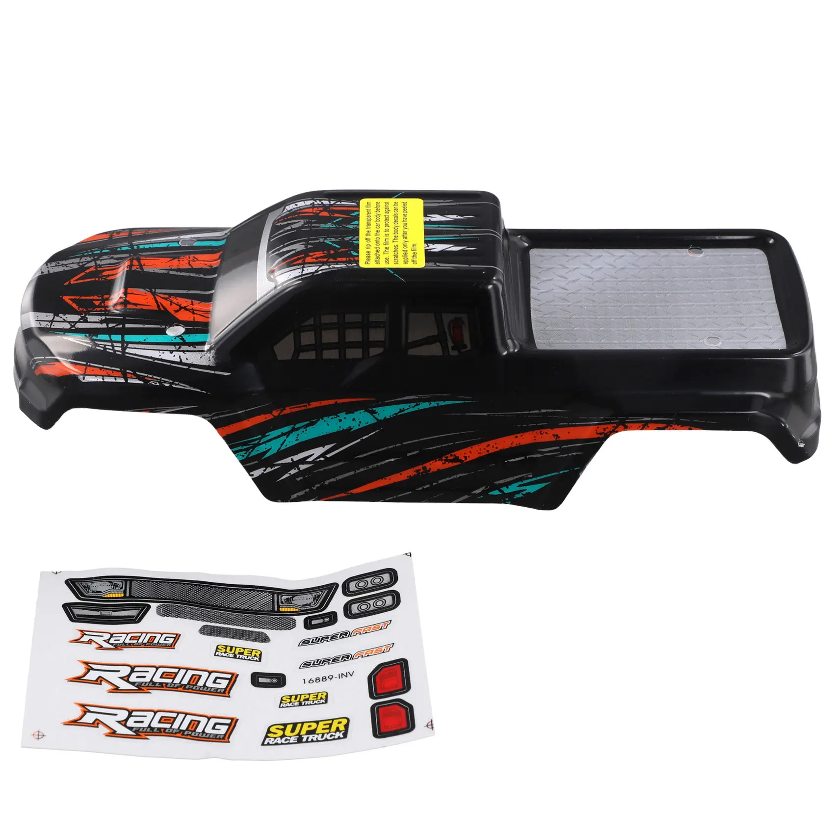 L79A HBX 16889 16889A 16890 16890A SG1601 SG1602 RC Car Body Shell and Sticker B004-INV 1/16 RC Car Parts Accessories A view 3