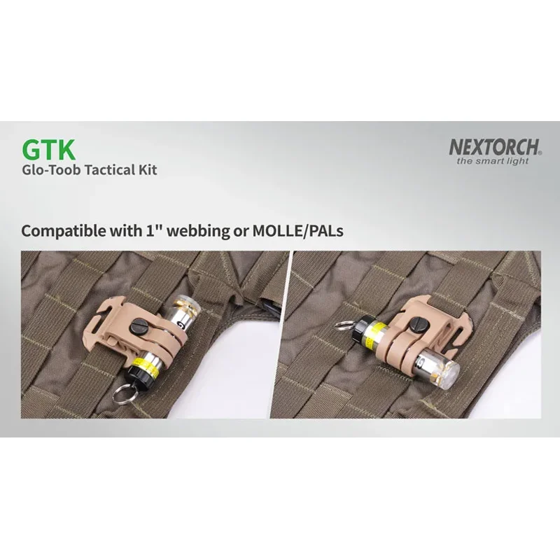 GlO-TOOB Tactical Kit Compatible with 1 inch Webbing Molle Multiple Mounting Solution for GT-AAA PRO, GT-AAA, GT-FX