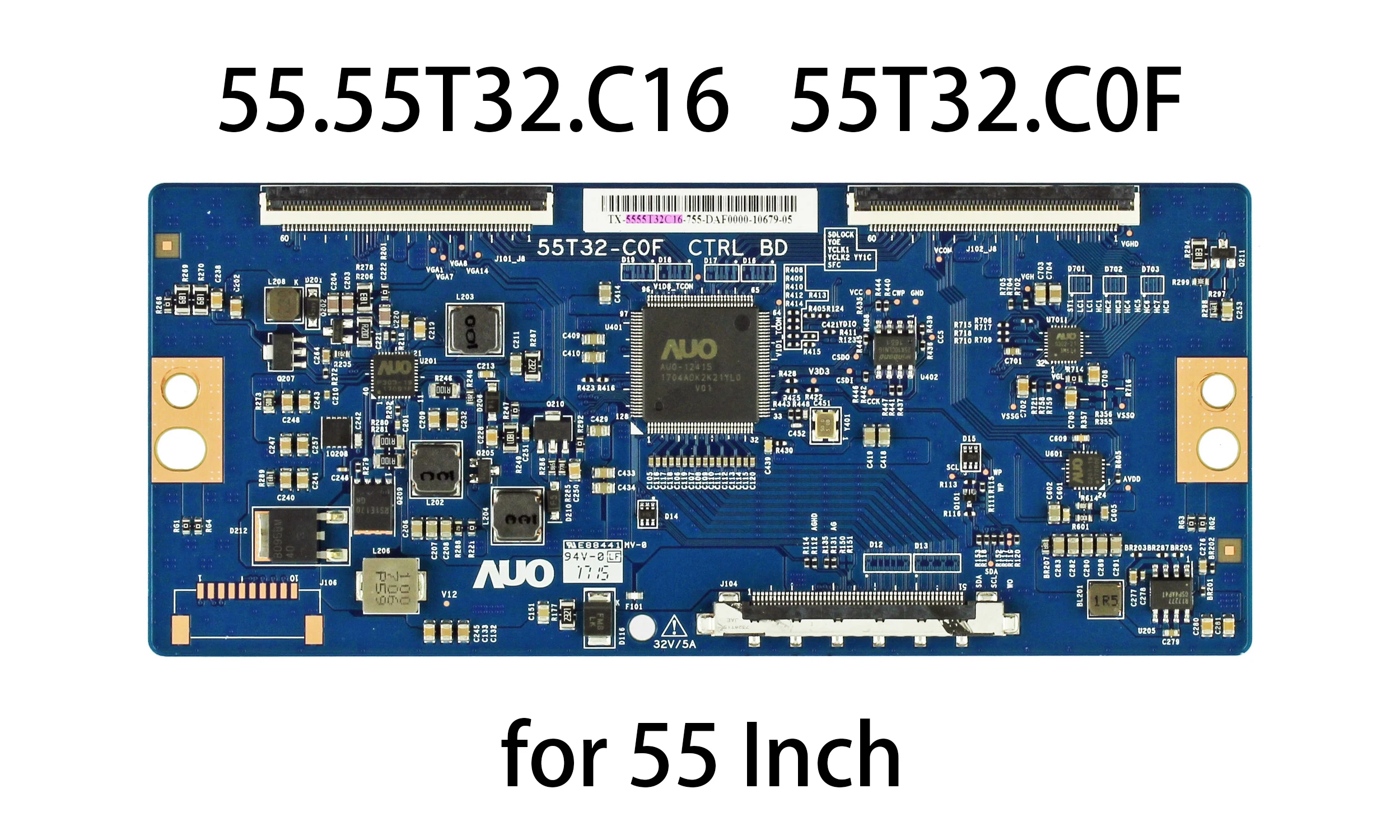 55T32-C0F CTRL BD 55T32-COF CTRL BD 55.55T32.C16 Logic Board fits T-CON 55K3300UW H55N5700 EL4KAMZ5517T 55H6D 55S525 55 Inch TV