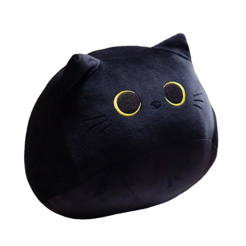 10/30cm Kawaii Black Cat Plush Toy Soft Stuffed Animal Pillow Black Cat Plush Doll Baby Toys Plushie Christmas Gift for Kids