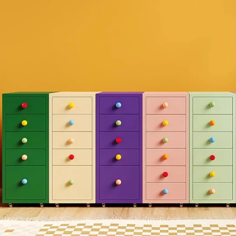 

Helmer Classification Crack Drawer Wrought Iron Bedside Cabinet Locker Under Table Multi-layer Drawer Cabinet