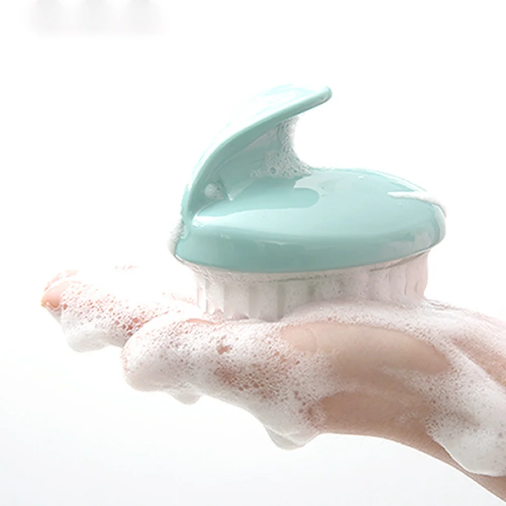 Brosse de massage Portable pour le cuir chevelu, pour le lavage des cheveux, shampoing pour nettoyer en profondeur, utiliser tous les Types de cheveux, épais, bouclés, fins, contrôle de la pellicule, sang