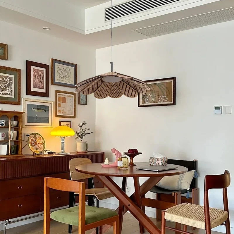 GHJUYIOL lampu gantung Restoran Walnut kayu Bar Retro Jepang, balkon kayu, m2, kamar tidur, lampu belajar