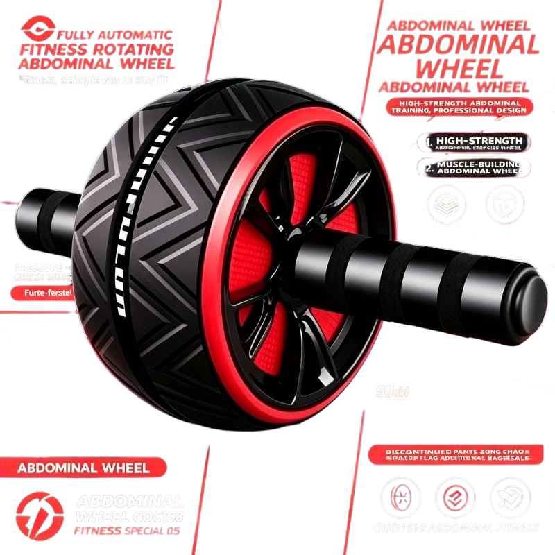Roda Abdominal Multifuncional Silenciosa para Treinamento de Força do Core, Modelagem da Cintura e Queima de Gordura para Adultos