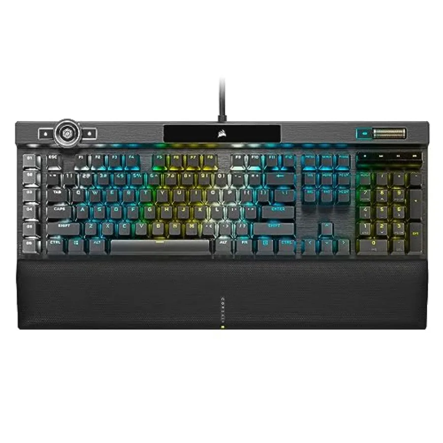 

RGB mechanical wired gaming keyboard for streamers and gamers PBT double-shot keycaps black Elgato Stream Deck and iCUE compati