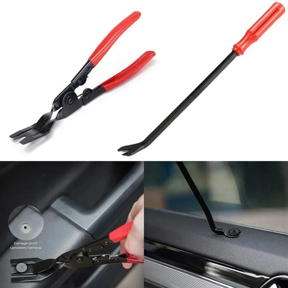 Auto Door Nail Puller Fastener Jaw Screwdriver Set Clip Pliers Dashboards Interior Removal Car Headlight Installation Tools