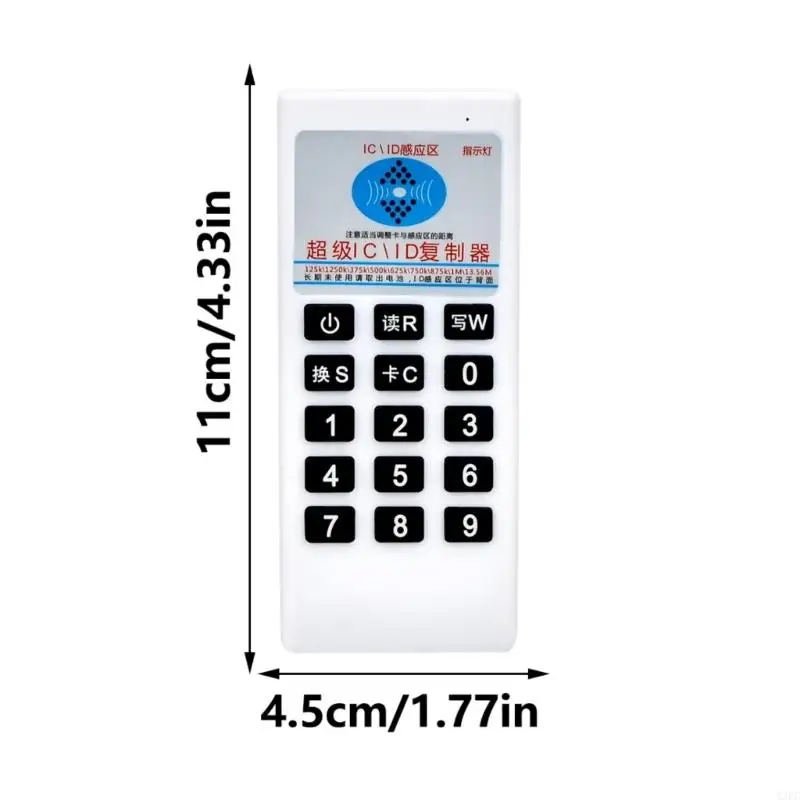 A3PC Handheld Duplicator Cloner Access Control Card Duplicator 13.56MHZ IC Card Duplicator Support for EM4305 EM5200