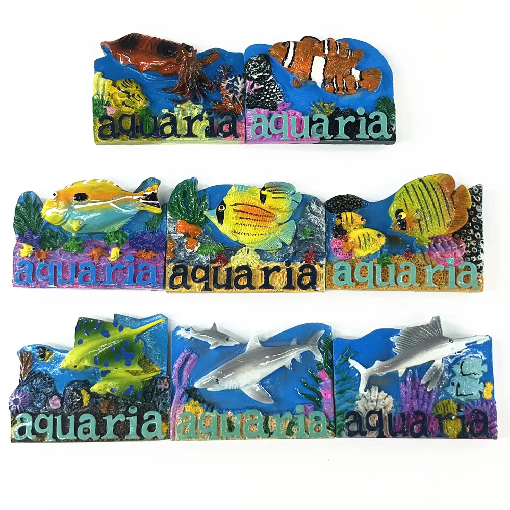 Bahamas Aquaria 3D Marine Life Fridge Magnet, Resin Tropical Souvenir, Gift & Collectible