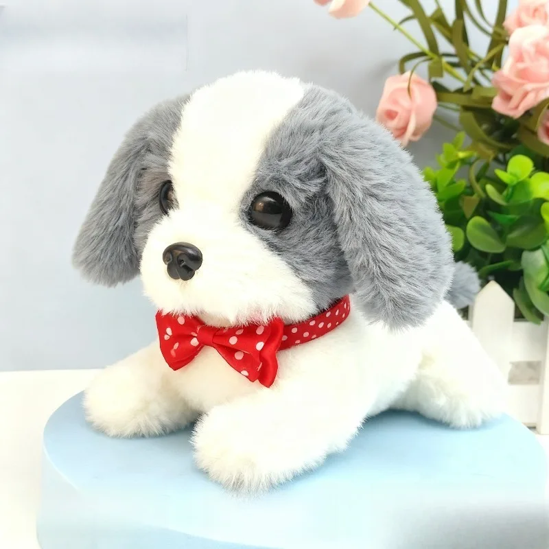 لعبة الكلب القطيفة الجديدة يمكن المشي والنباح، دمية كلب أليف محاكاة الدمية القطيفة، الخيار الأول للهدايا