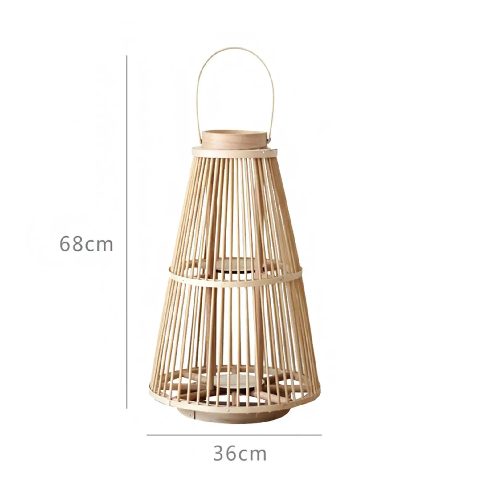 Candle Holder Lantern Decor Hand Woven Hanging Handcraft for Desktop Home Garden