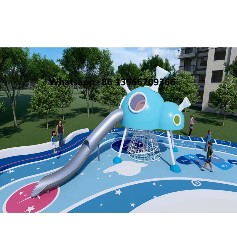 

Design Product Amusement Equipment Large Outdoor Stainless Steel Combination Slide Outside Play Kids Play Area
