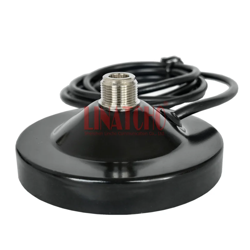 Imagem -04 - Fêmea Jack Socket Antenna Base Magnética Cabo Rg58u Conector Macho Sma Diâmetro de 90 mm n