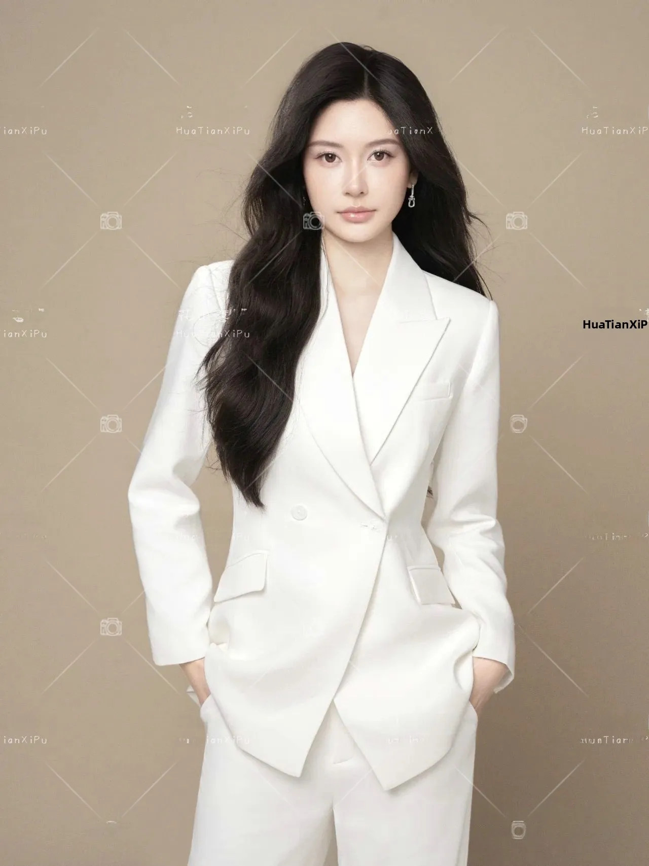 

White Suit Portrait Theme Photography Costume Artistic Atmosphere Feeling Magazine Style Art Photo Shooting Clothes