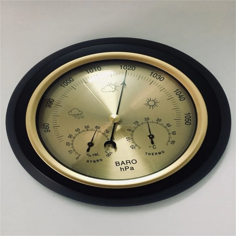 Upgraded Barometer Thermometer Hygrometer Weather Forecast Pressure Gauge Temperature Humidity Measurement Wall Drosphip