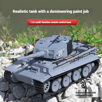 New In Stock Taigen 1/24 Rc Battle Tank Tiger I Radio Control Military Tanks Infrared Combat Cars Vehicle Th23570 Toys For Boys
