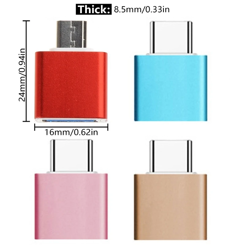 OTG Конвертер для быстрой зарядки передачи данных Адаптер USB A к USB Адаптер USB «папа» к USB «мама» для 15 14 13