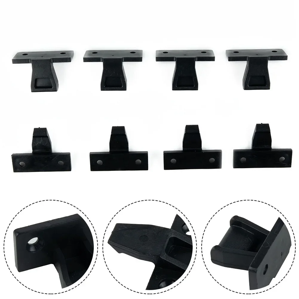 4 Pcs ABS Plastic Bracket Push In Fittings Press Fit Panel Clips Bearing Weight 20kg Kitchen Cabinet Panels Plinth Fasteners