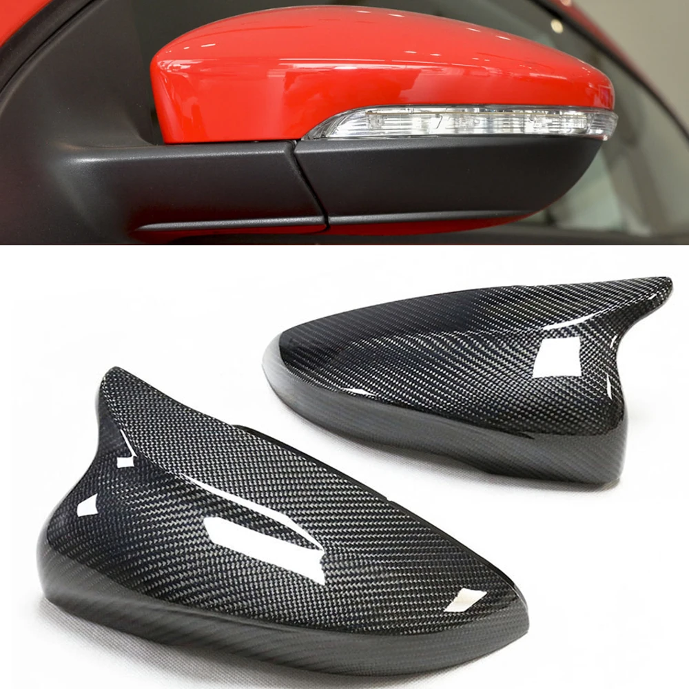 

M Style Real Carbon Fiber Rear View Side Mirror Cover For VW GOLF 6 Jetta MK6 Passat CC Scirocco Beetles EOS