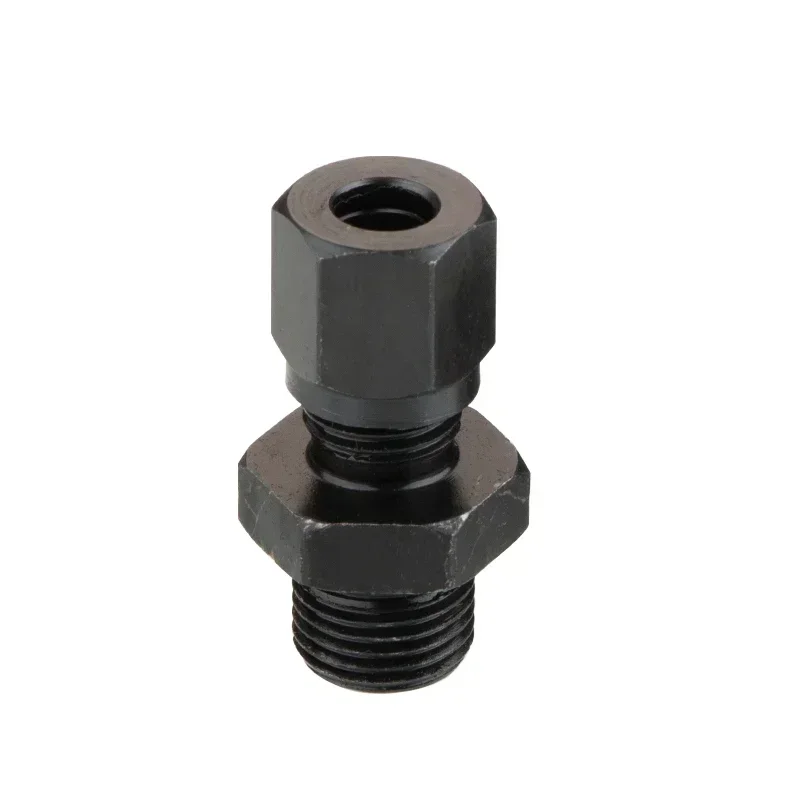 Hydraulic Carbon Steel Ferrule Straight High Pressure Oil Pipe Joint Metric Thread M10~M22 Connection Fittings Caliber 6~16mm