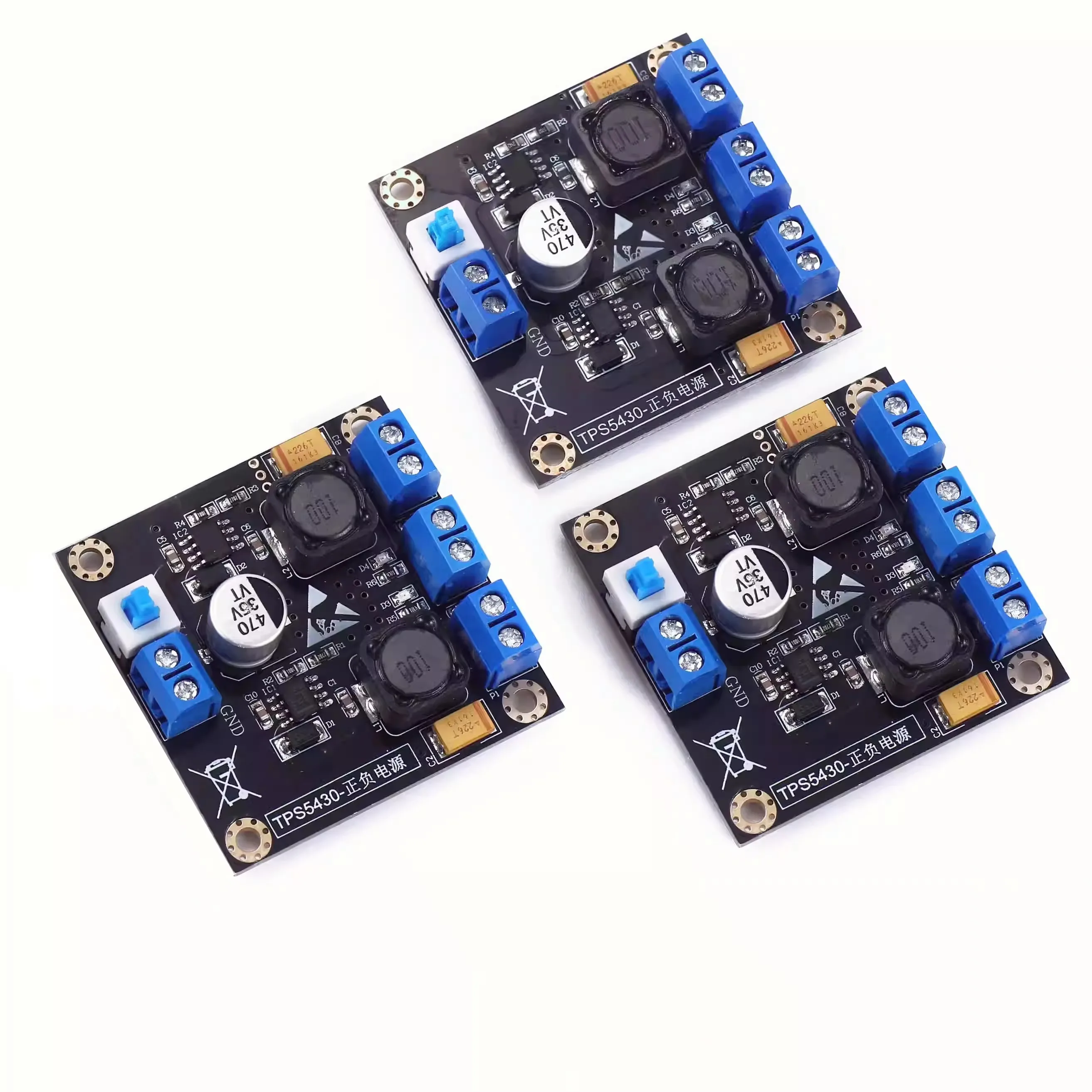 TPS5430 Positive Negative Dual Power Supply Module with Switching 5V 12V 15V Output