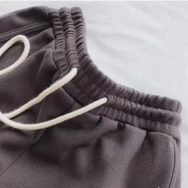 المرأة عارضة الرباط السراويل الرياضية الصيف رقيقة عالية الخصر اليوغا ألف خط السراويل فضفاضة النساء تشغيل السراويل المستقيمة