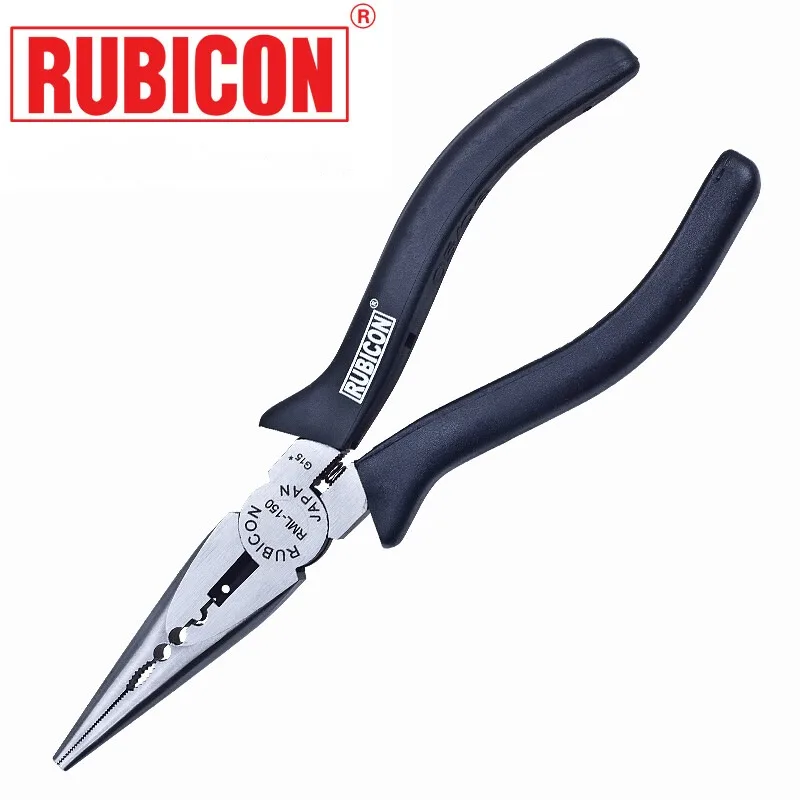 

RUBICON Electrician's Cutting Pliers 5/6/7/8 Inch RML Sharp Nose Pliers RS Flat Nose RD Diagonal Nose Made in Taiwan