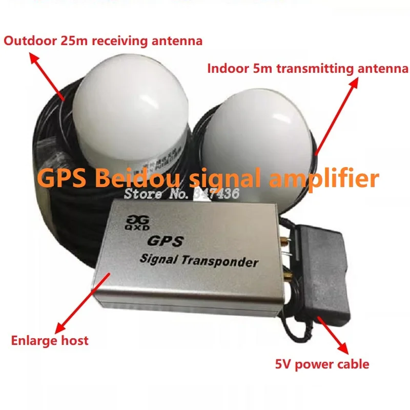 

Dual-mode GPS Signal Transponder /GPS+BD Amplifier /GPS Beidou Signal Indoor Coverage Positioning Enhancer