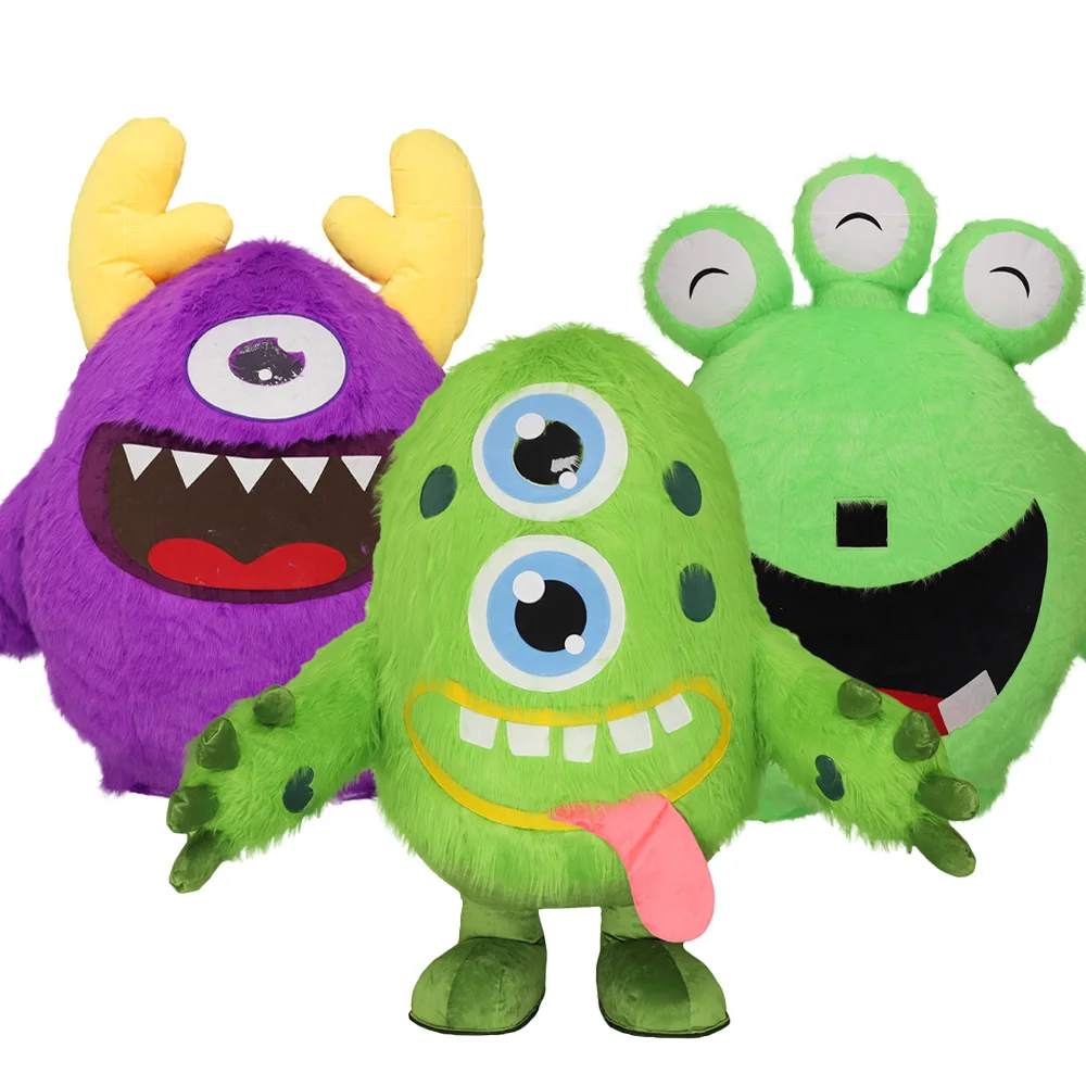 

Big Mouth Monster Inflatable Costume Adult Male and Female Characters Cosplay Halloween Christmas Mascot Party Plush Set