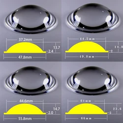 19.8-66mm Optical Acrylic Plano convex Lens Focusing for Flashlight LED Focusing Fishing Light Magnifying Glass