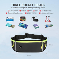 Professional Running Waist Bag Sports Belt Pouch Mobile Phone Case Men Women Hidden Pouch Gym SportsBags Running Belt Waist Pack