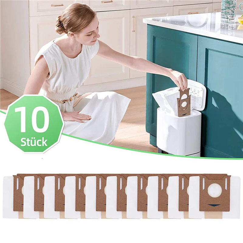 BAAM-Pacote de 20 sacos de aspirador de pó para ecovacs deebot n8 +, n8 pro +, ozmo t8, t8 aivi, t8 +, t9 + yeedi vac station aspiradores de pó
