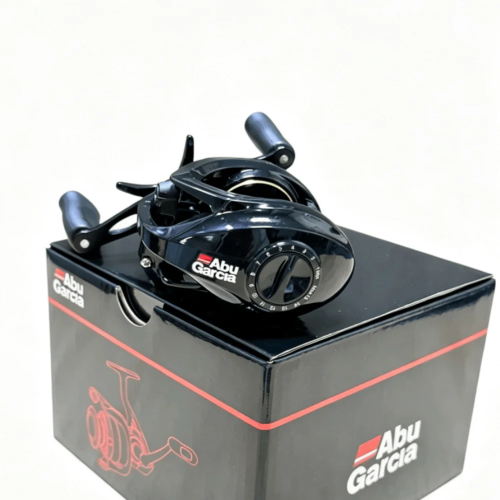 Neue Abu Garcia Baitcasting-Angelrolle, Übersetzungsverhältnis 7,1:1, 10 kg maximale Bremskraft, magnetisches Bremssystem, ultraleichter Nylon-Fiberglas-Körper – Detail 3