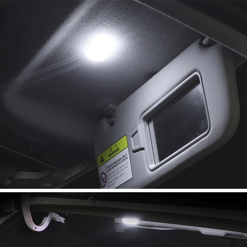 Mini 5V LED Touch Light - Wireless Car Interior Lighting with USB Charging Rechargeable for Roof Ceiling Reading Door Foot Trunk