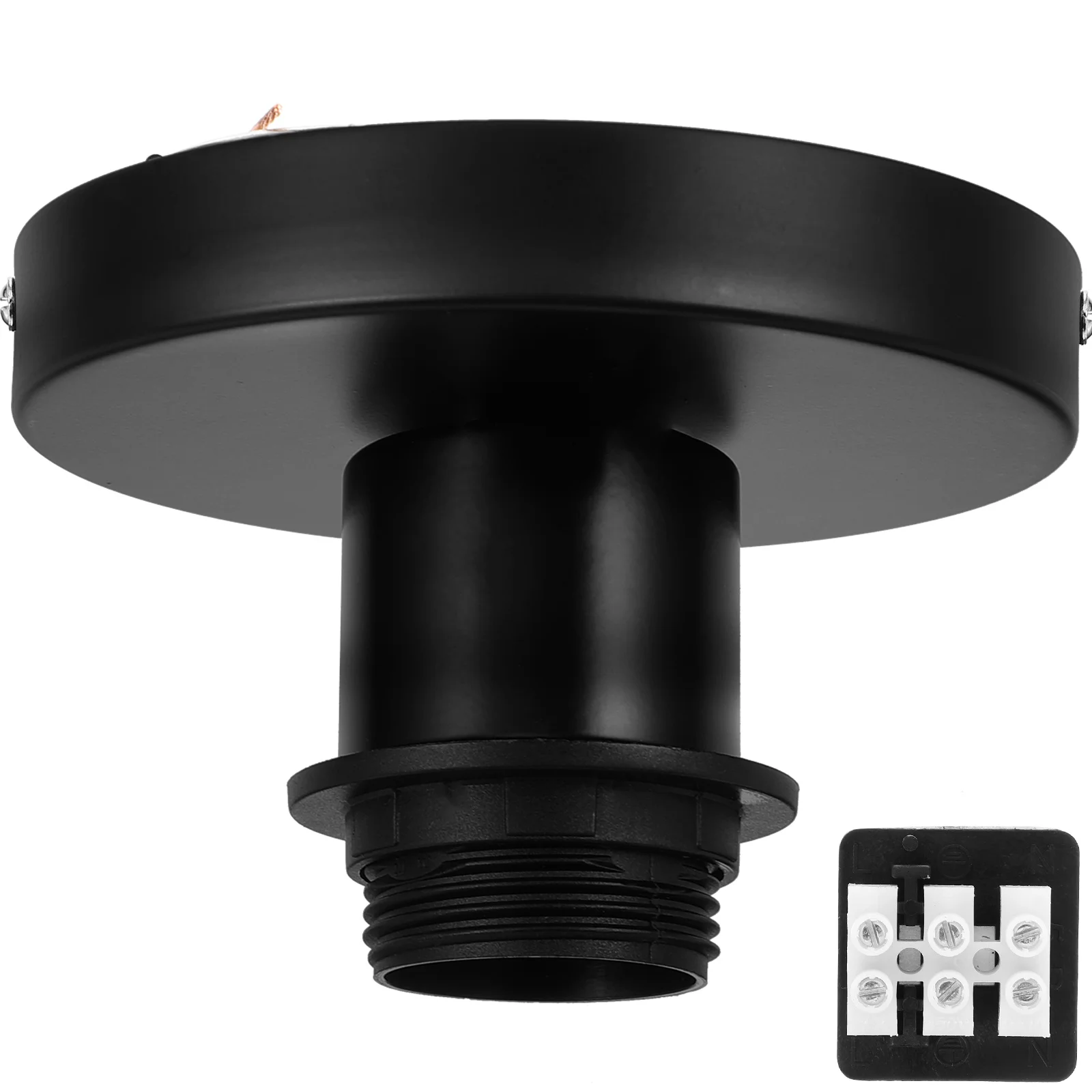 

1 шт. E27 основание светильника металлический патрон для лампы для потолочного светильника, сменный патрон для лампы, аксессуары для деталей лампы «сделай сам»