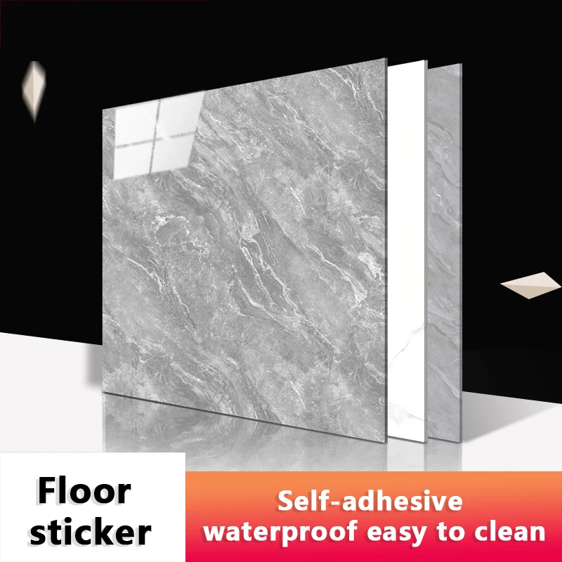 Wallpaper Self-adhesive Sticker Waterproof And Moisture-proof Bathroom Imitation Porcelain Imitation Marble Wall Pasting Sticker