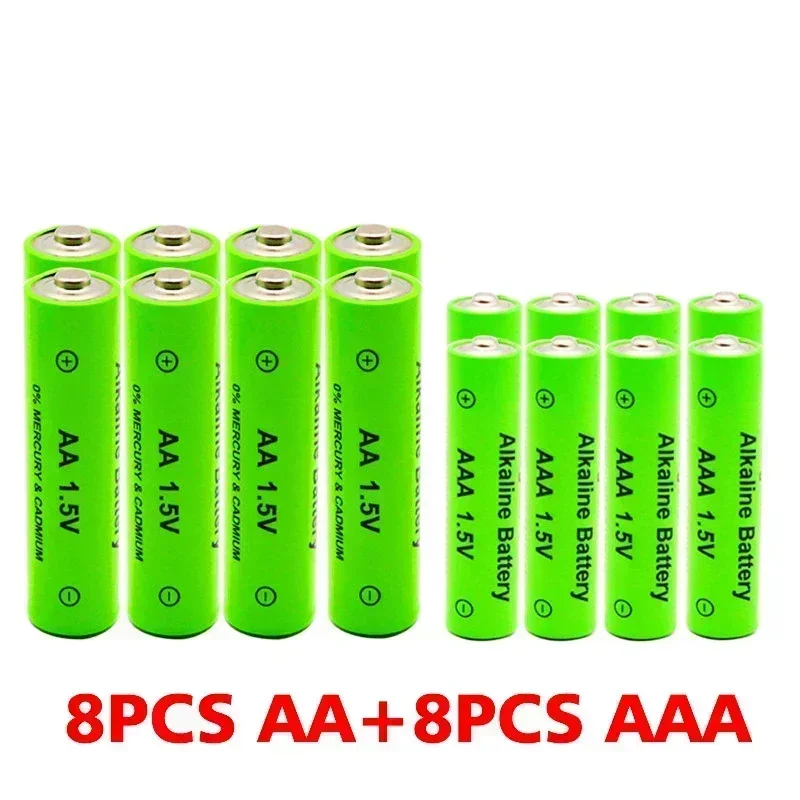 AA AAA 충전식 알카라인 배터리, 토치 전자 기기용, MP3 배터리, 1.5V, 3800mAh, 3000mAh