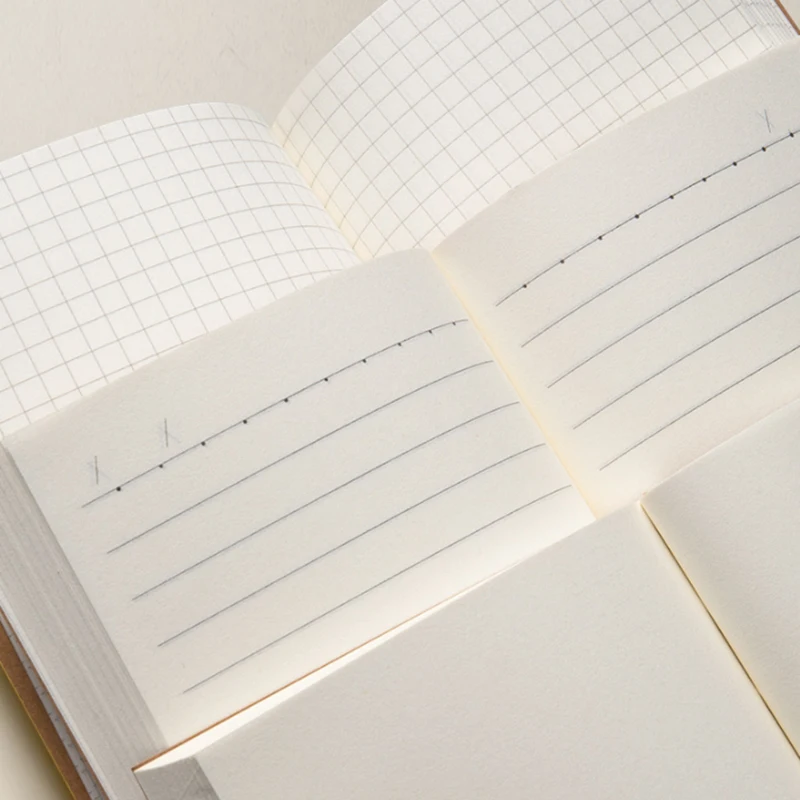 B5 256Pages Drawing Book Blank Drawing Student Notebook Horizontal Line Sketch Book Cardboard Painting Notebook Office Supplies