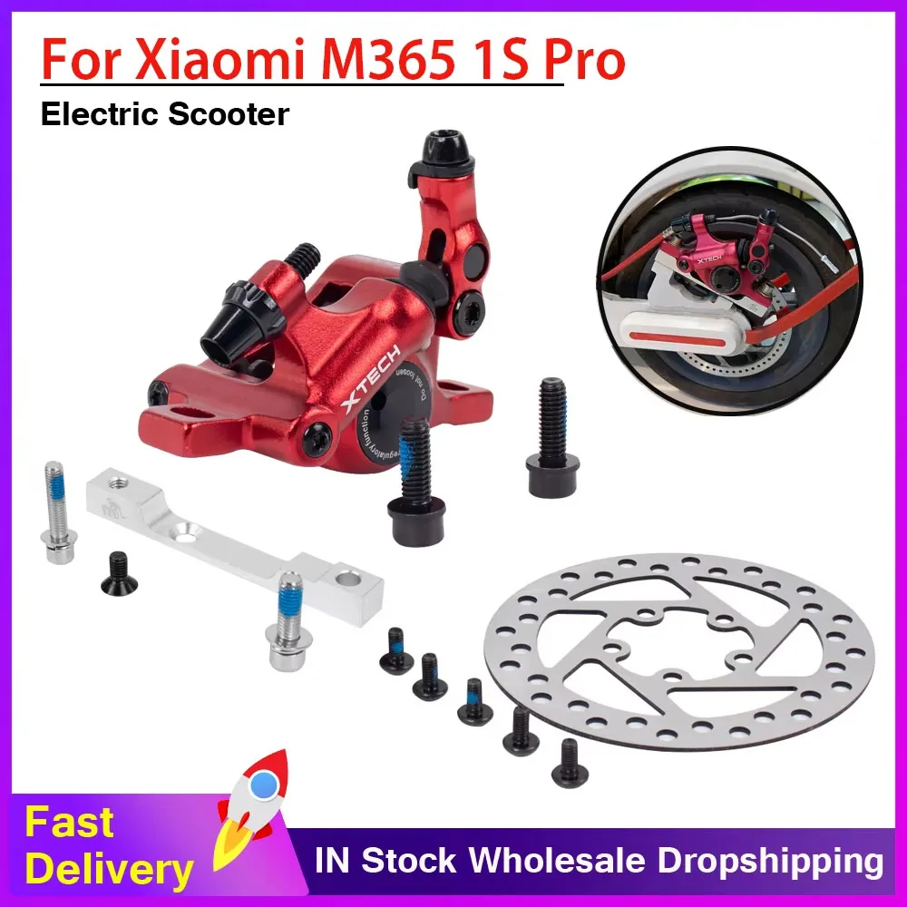 Monorim Hydraulic Disc Brakes Calipers Set E-Scooter For Xiaomi M365 Pro 1S Mi3 Rear Wheel Aluminum Alloy Line Pulling Brake