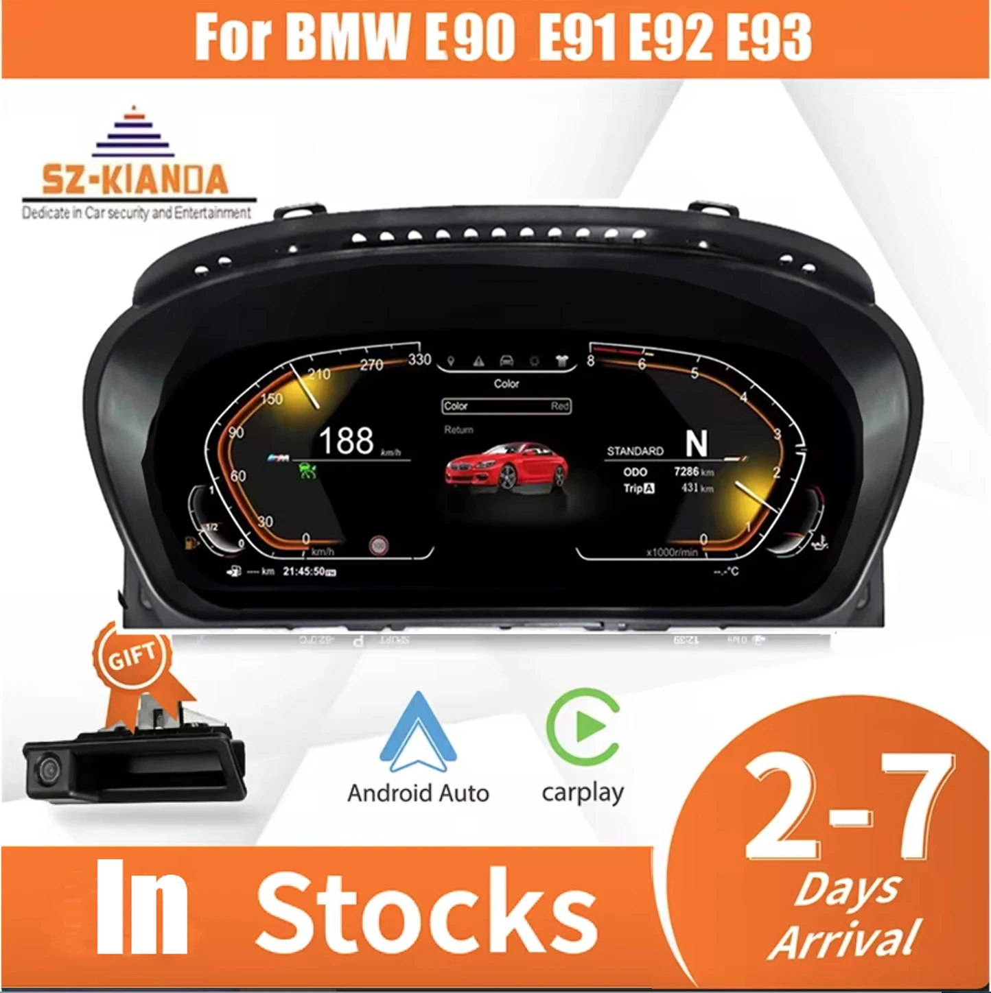 

2025 New Car Lcd Dashboard Cluster Digital Speedometer For BMW 3 Series E90 E91 E92 E93 instrument Cockpit
