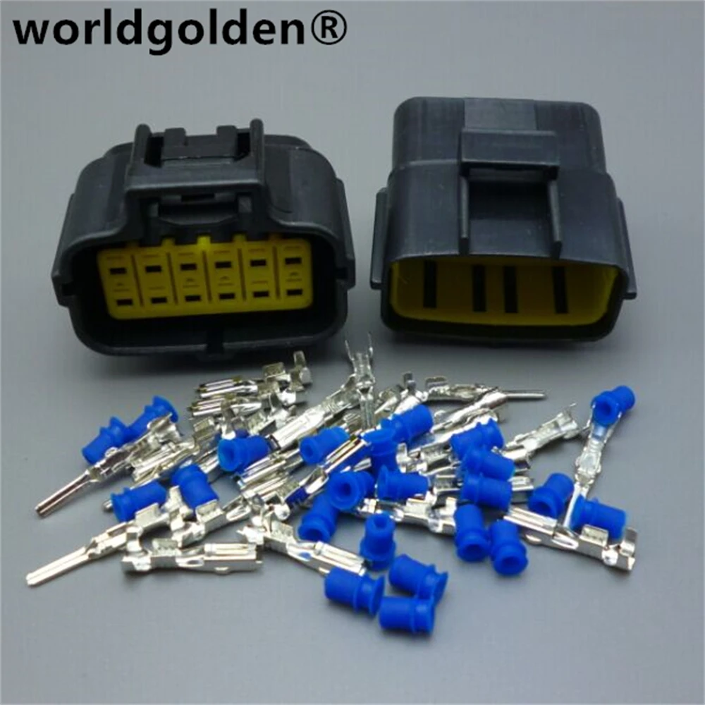 worldgolden 12 Pin 174661-2/184058-1 368537-1 Waterproof Gear-shift Sensor Connector Plug Automotive Socket For Cars