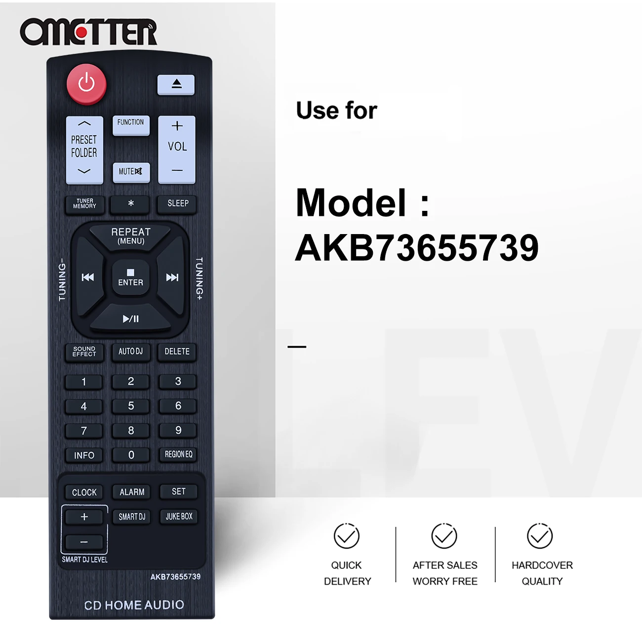 Telecomando muslimex adatto per LG Home Audio Stereo Mini sistema hi-fi CM4550 CM8430 CM9940 CMS4340 CMS4540 OM5541 OM7550