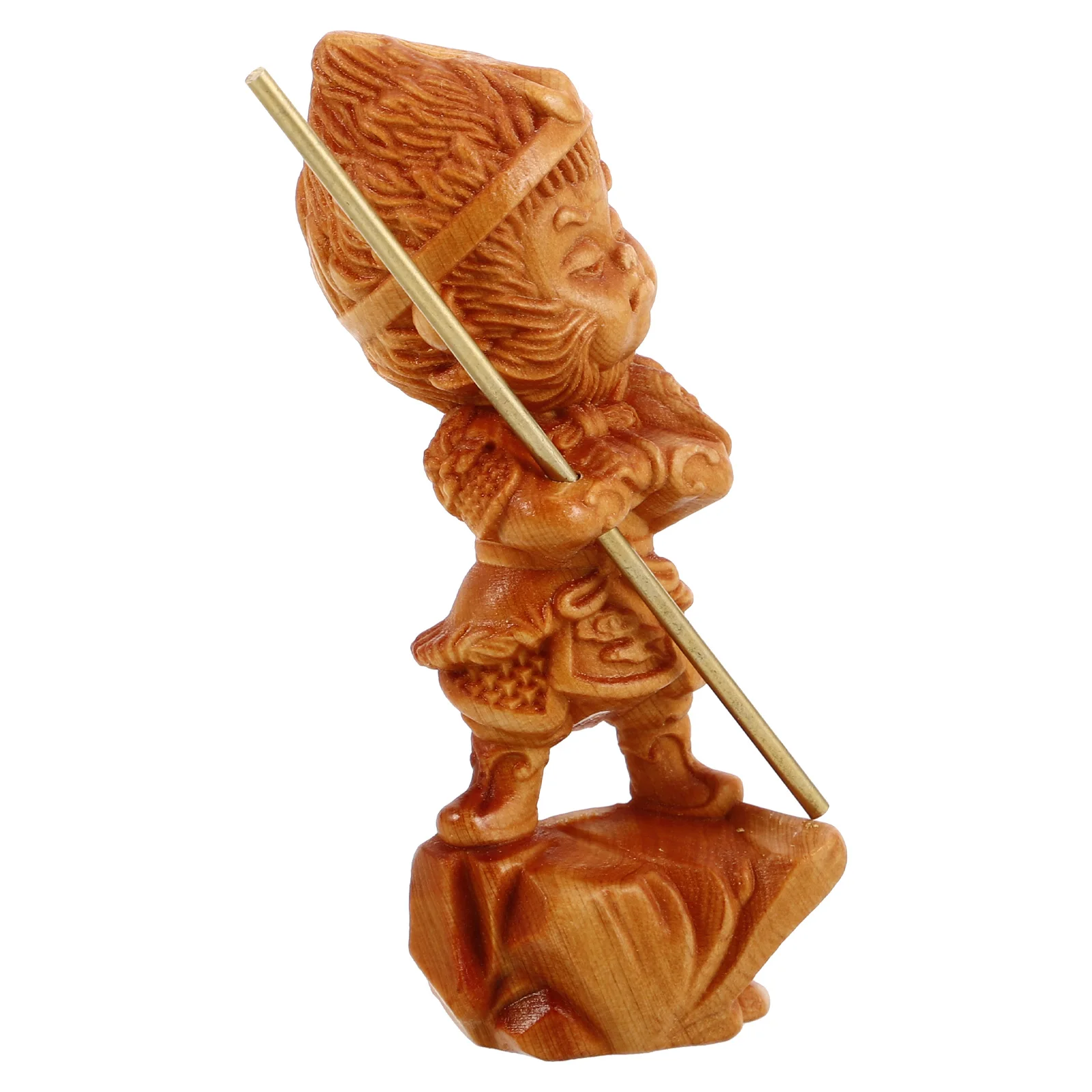

Cliff Statue Handmade Wooden Wood Monkey Figurines Figurine Home Car Decor Miniature Monkey Ornament Gift