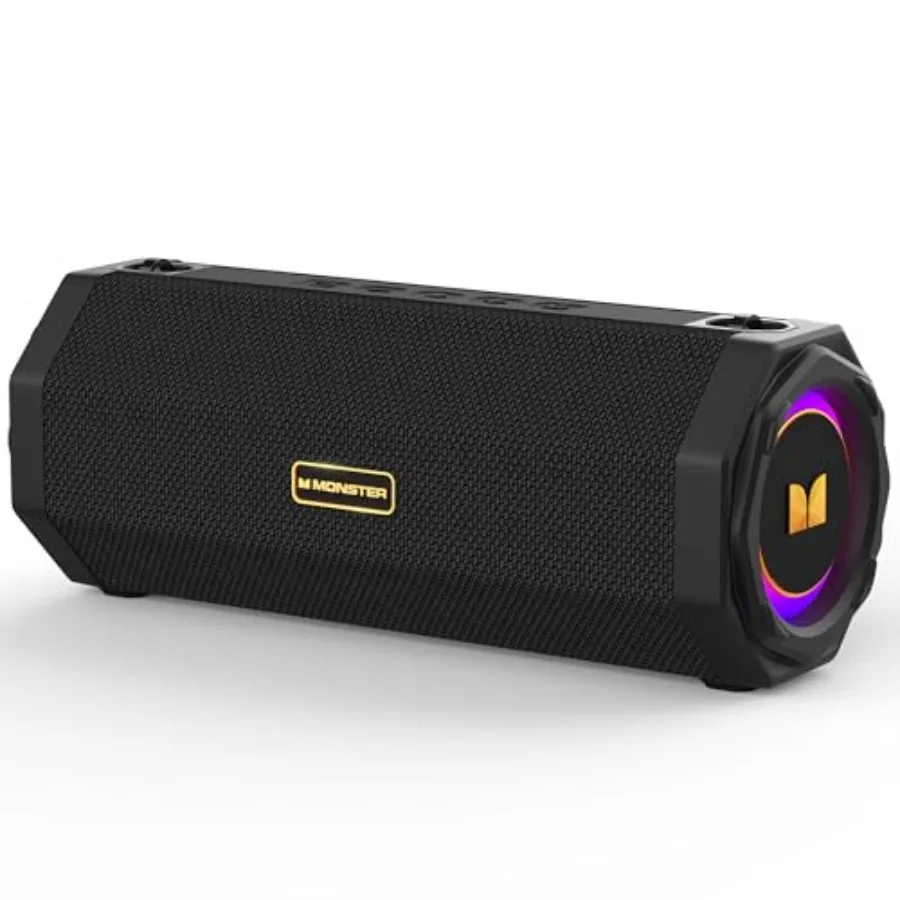 

Speaker S200 Wireless Portable Bluetooth Speaker, 24H Playtime, IPX6 Waterproof, 50W Stereo Sound, Bluetooth 5.4, Dual Bass Spe