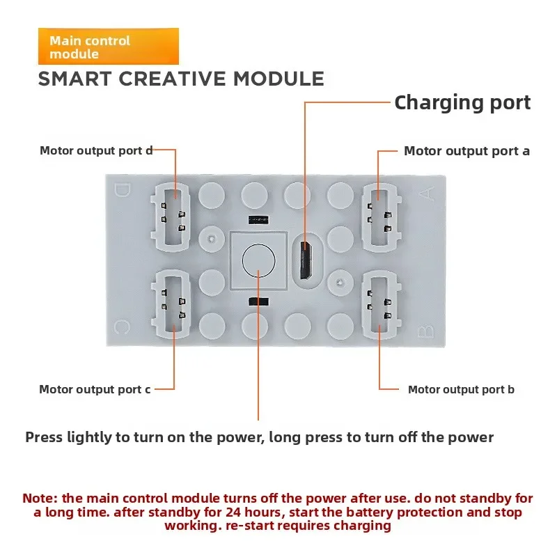Giocattoli compatibili Building Blocks Telecomando a 8 canali con batteria Li per parti MOC Technic PF