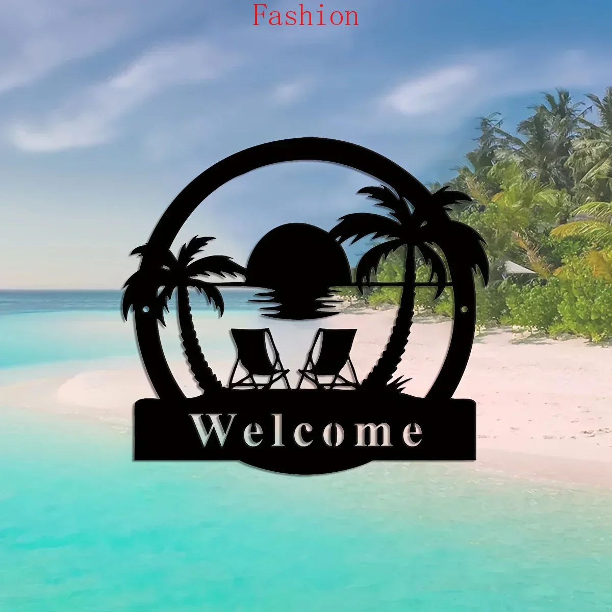 

Metal Palm Trees Sign Porch Decor Outdoor Palm Trees Metal Decor Sign Family Sign Front Door Backyard Palm Tree Pool Decoration